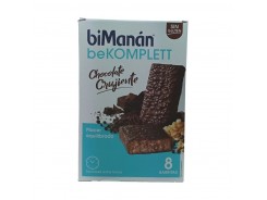BiManán beKomplett chocolate crujiente 8 barritas